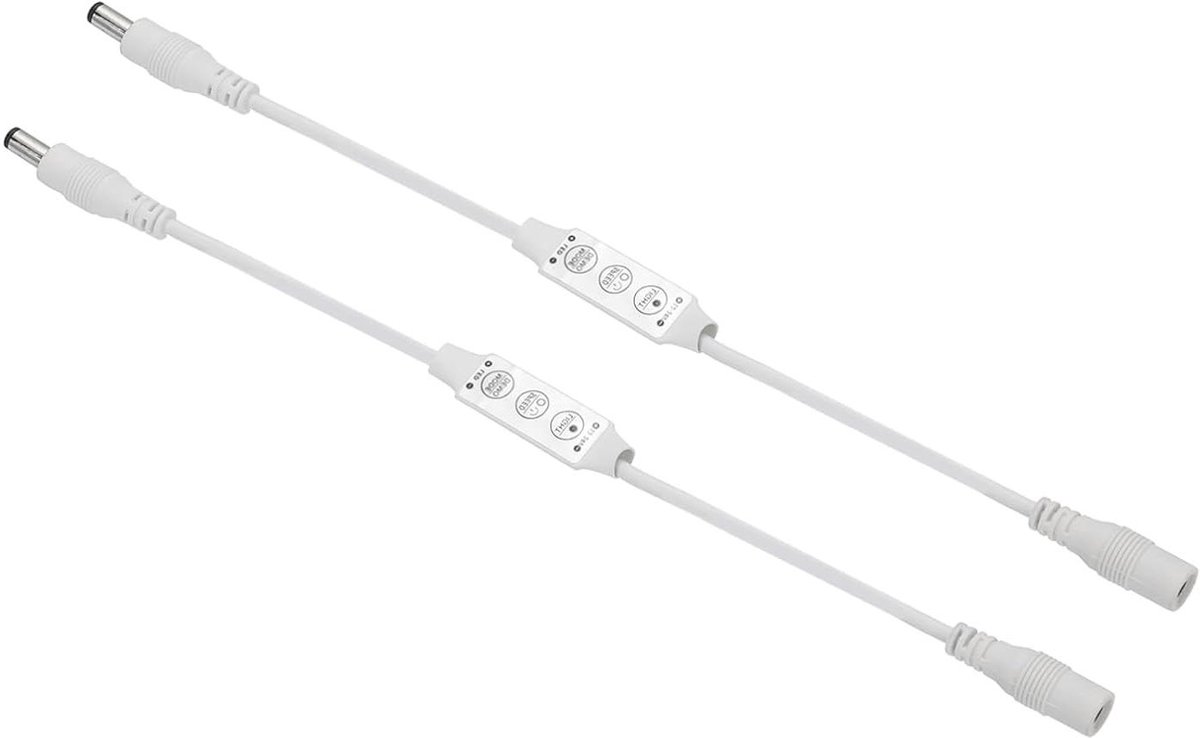 Ledstrip Dimmer - Helderheidsregelaar - Verlichting Instellen - Geheugenfunctie - 2 stuks - Wit