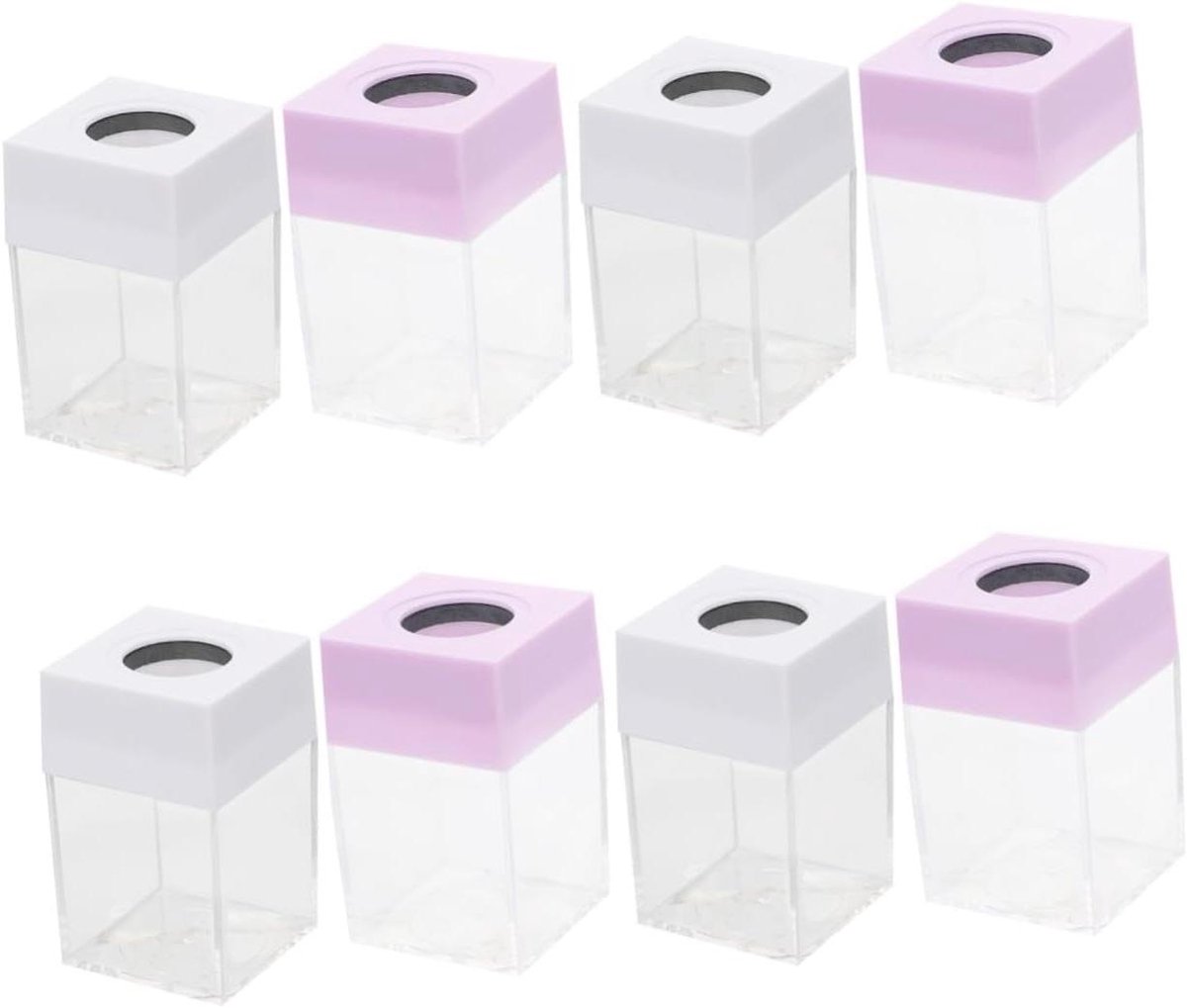 Houders Klemmen - Bureau Organizer - Bureau Opruimen - Magnetisch Deksel - 8 Stuks - Transparant