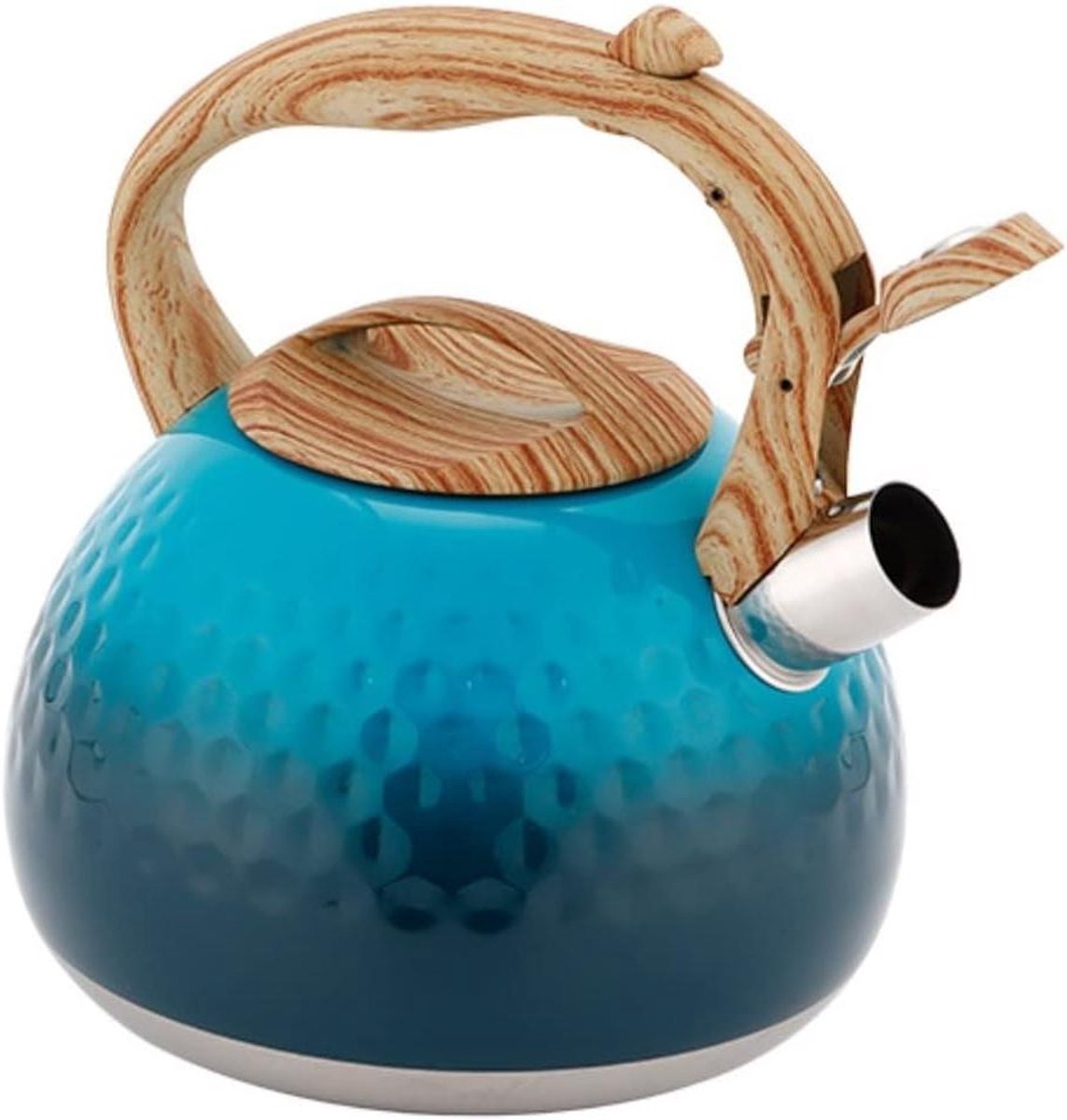 Waterkoker met Fluitje - Theepot RVS - Water Koken - Snelle Verwarming - 3 Liter - Zilverkleurig