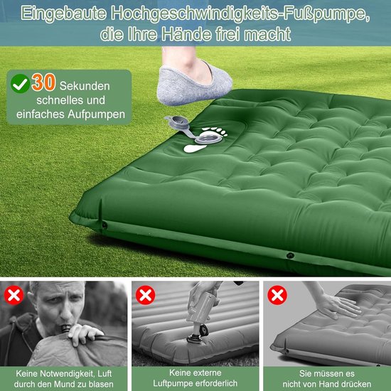 Zelfopblazende Slaapmat voor Outdoor Activiteiten - Ultralicht, Waterdicht, Voor Camping en Backpacking van Quechua — afbeelding 5