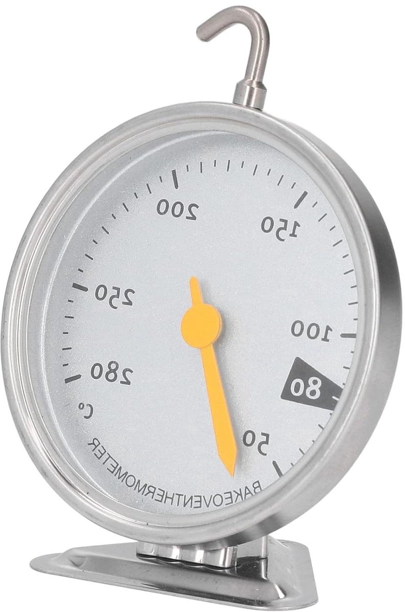 Oventhermometer - Keukenthermometer - Nauwkeurig Koken - Roestvrij Staal - 17 cm - Grijs