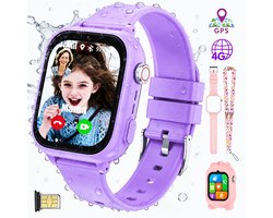 Vashoy T53-Kinderhorloge-Nieuwe smartwatches voor kinderen met GPS-videogesprek-SOS-Leermodus-App om te downloaden-Cadeaus voor kinderen van 5 tot 16 jaar