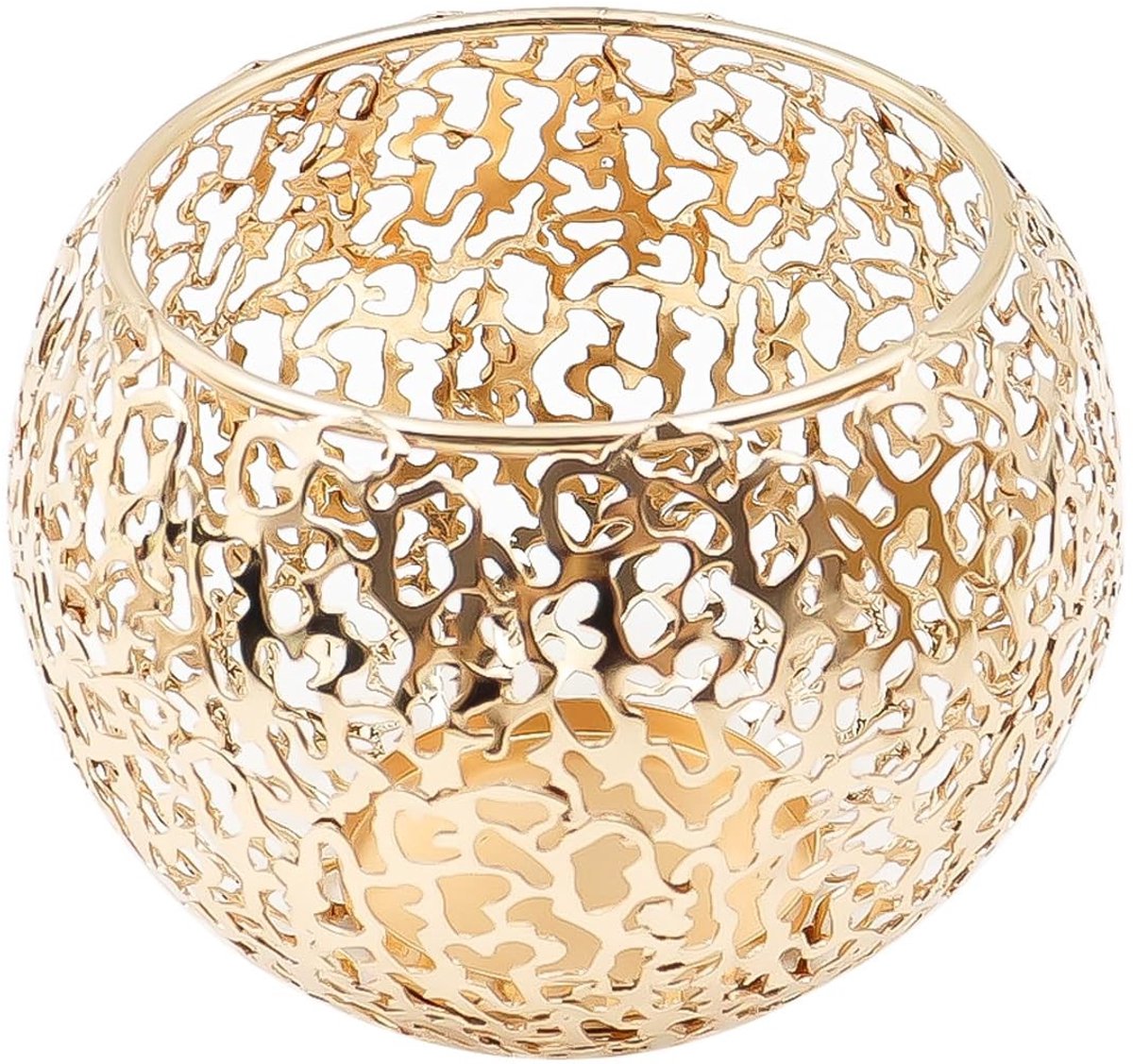 aladdien - Gouden Lantaarn - Votiefkaarsenhouders - Elegante decoratie - Gouden kleur - Romantische sfeerverlichting - Geschikt voor elke ruimte
