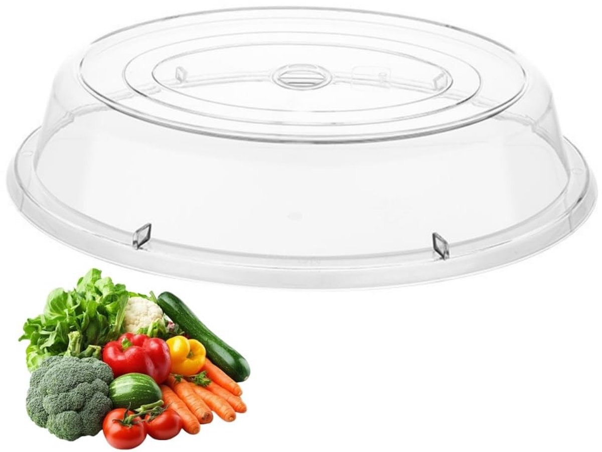 aladdien - Magnetron Deksel - BPA-vrij - Hittebestendig - 24 cm - Bescherming - Geschikt voor alle magnetrons - Transparant