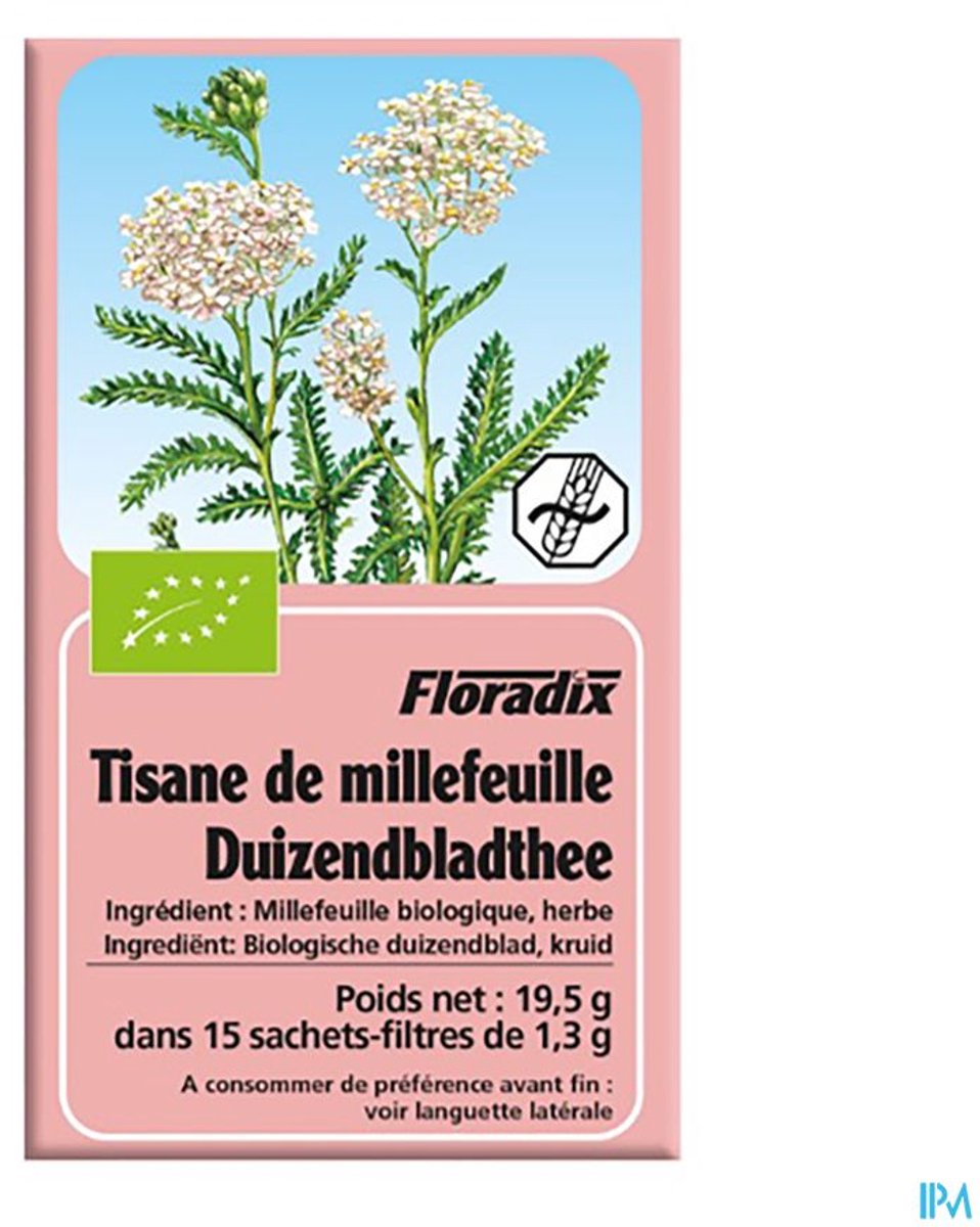 Salus Duizendblad Thee - 100% Biologische Theezakjes Duizendblad - 15 zakjes