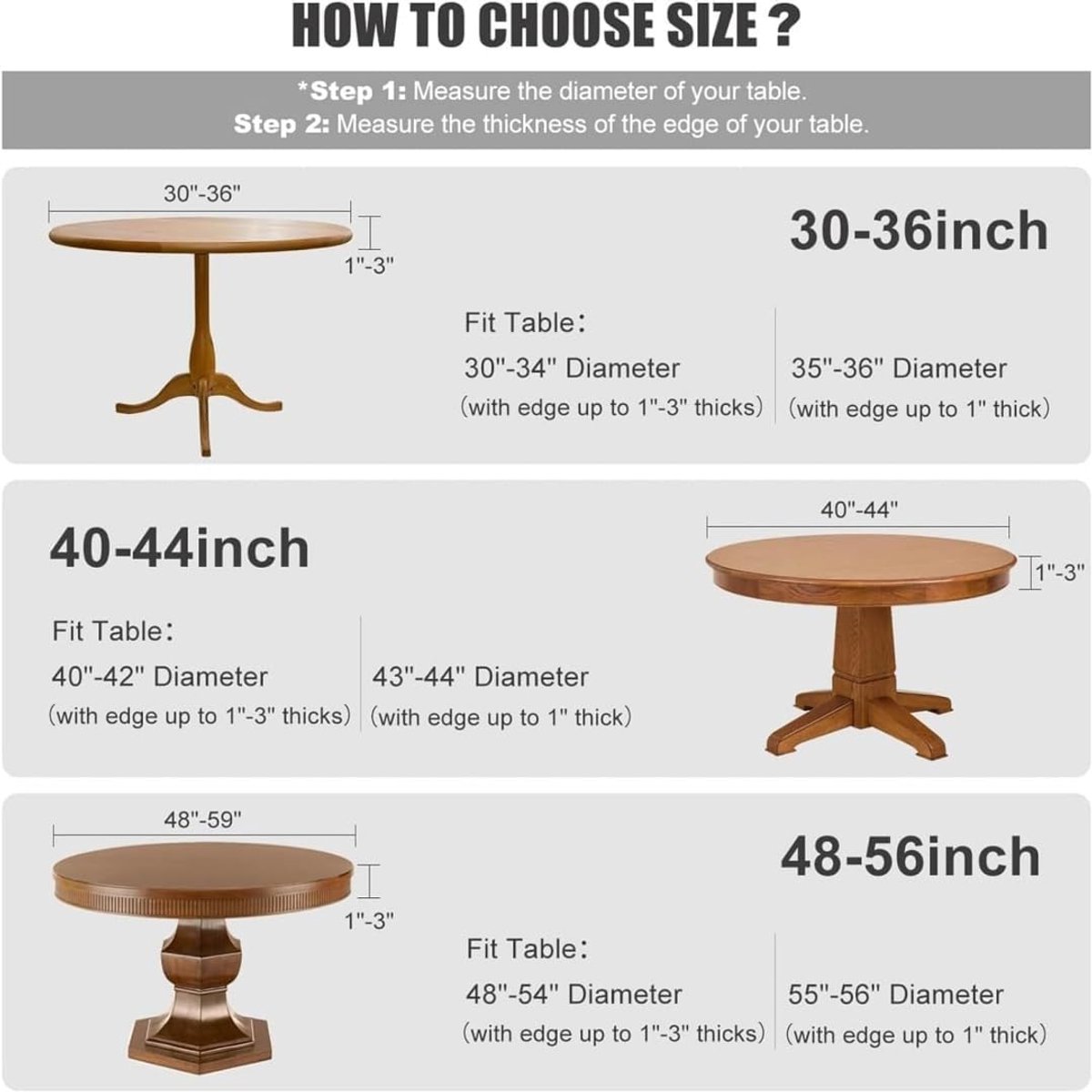 Rond Tafelkleed - Tafelhoes - Tafel Beschermen - Elastische Rand - 90 cm - Grijs Goud
