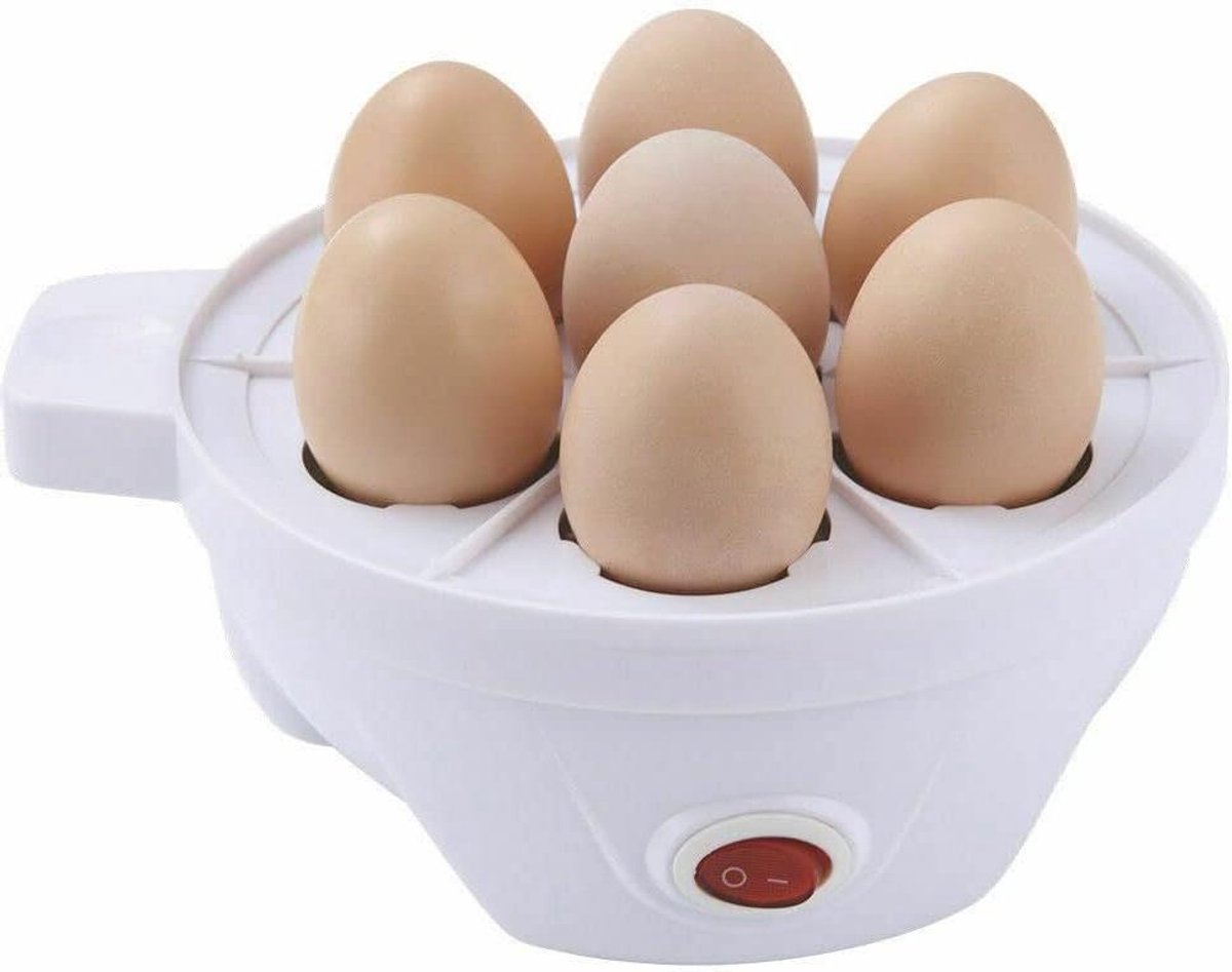 Eierkoker - Kookapparaat - Ontbijt Maken - Automatische Uitschakeling - 7 Eieren - Wit