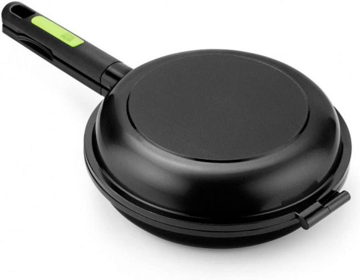 Dubbele Pan - Omelet Pan - Lekker Koken - Gegoten Aluminium - 24 cm - Gegoten Aluminium