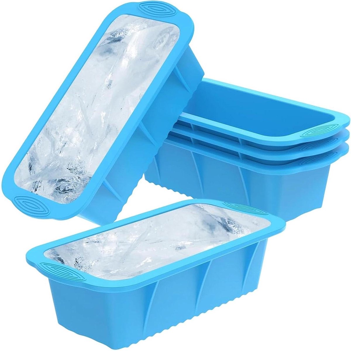 IJsblokjesvorm - Koeltray - Dranken Koelen - Naadloos Loskomen - 25 cm - Blauw
