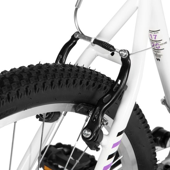 HILAND Mountainbike 26 Inch - Meisjes & Dames MTB - 18 Versnellingen - Stevig Staal - V-brakes van Hiland — afbeelding 5