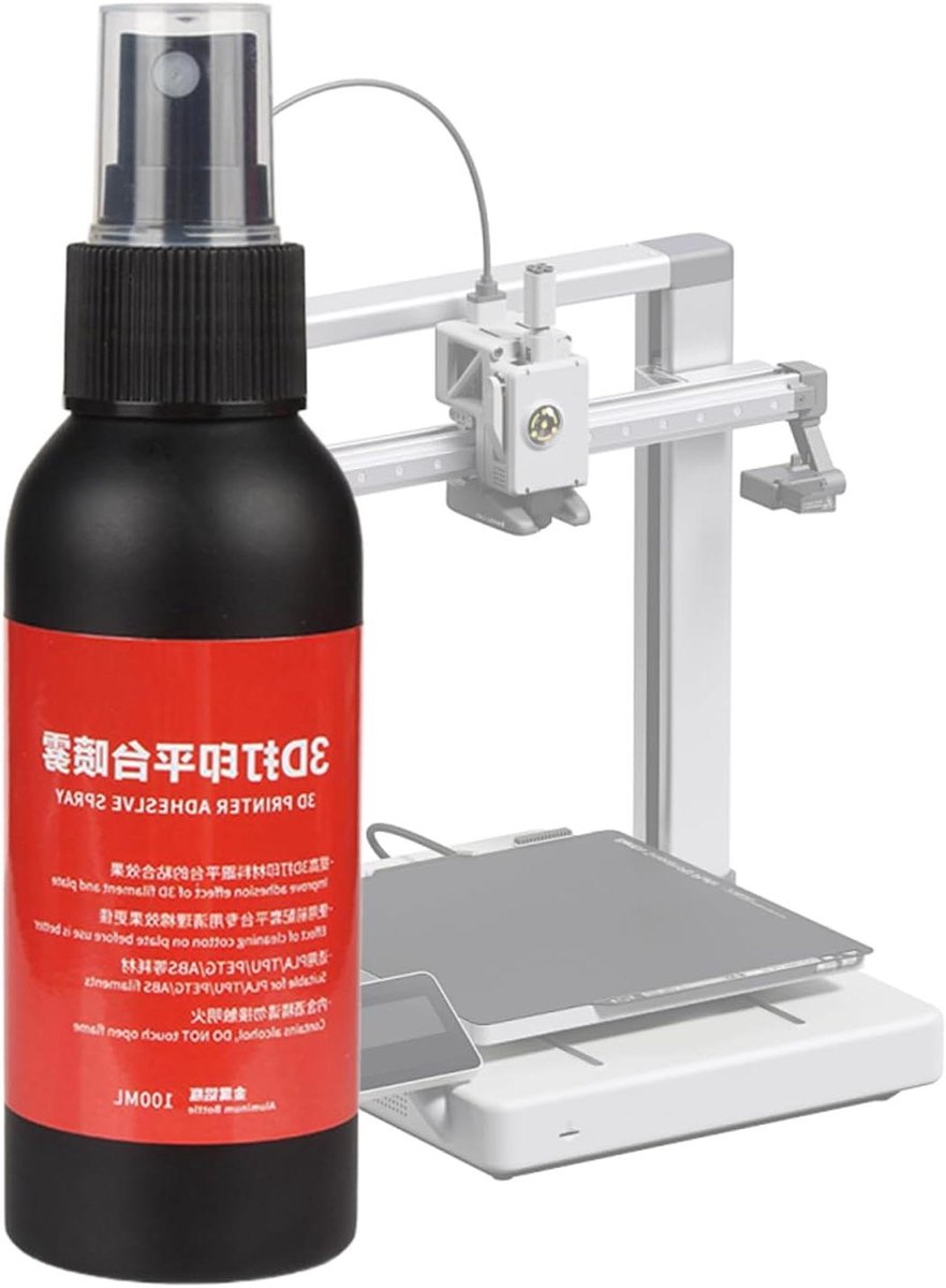 3D Printer Lijm - Hechtspray Bouwruimte - Model Bevestigen - Voorkomt Kromtrekken - 100 ml - Helder