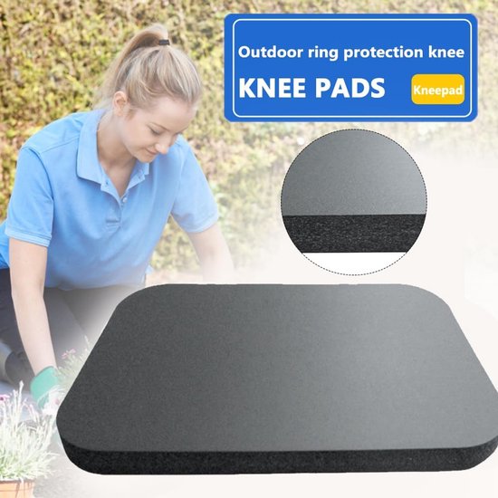 Yogapad Kniekussen - Oefenmat Kussen - Comfortabel Sporten - Extra Dik Schuim - 31x19.5 cm - Blauw — afbeelding 2
