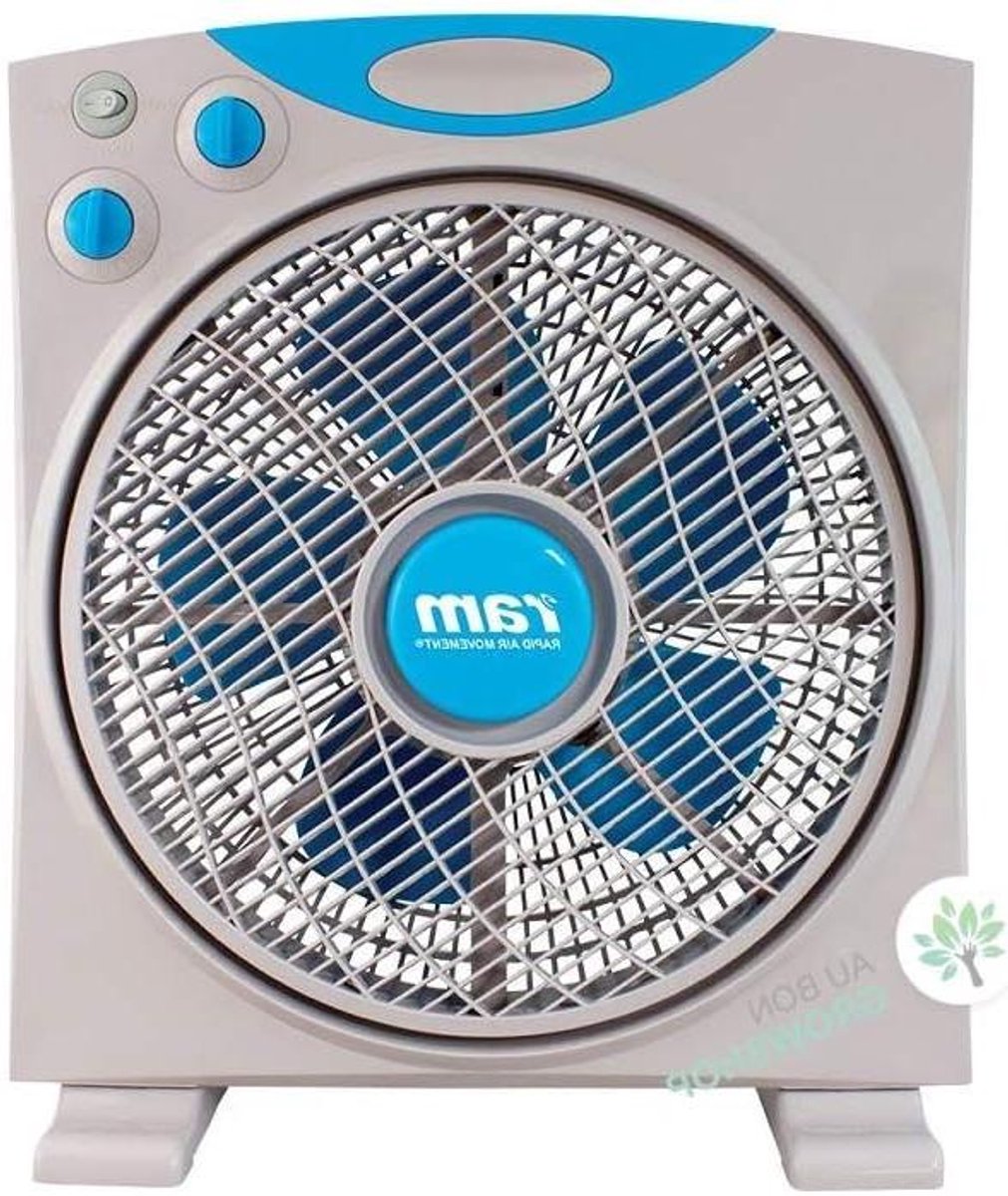 Platte ventilator - Vierkante ventilator - Ruimte koelen - Energiezuinig - 30 cm - Zilver