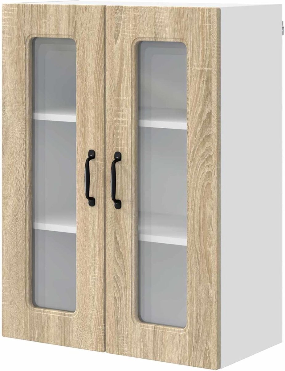 Keukenkast - Opbergkast - Keuken organiseren - Veel opbergruimte - 60x31x80 cm - Sonoma eiken
