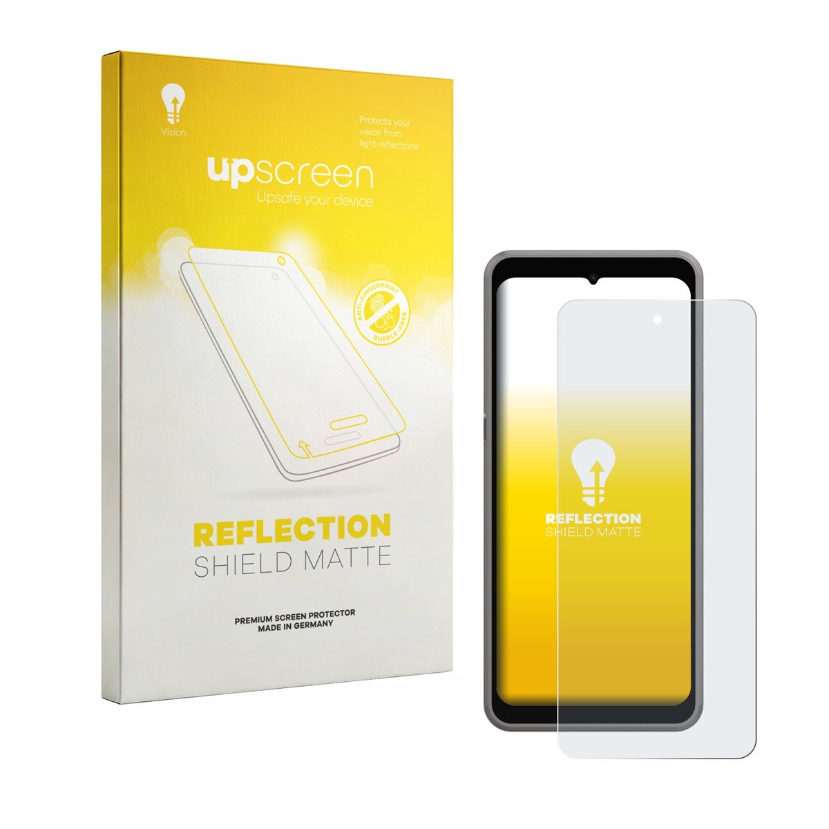 upscreen - Screenprotector voor ingenico Axium NX8 - Folie Beschermfolie anti glare matte