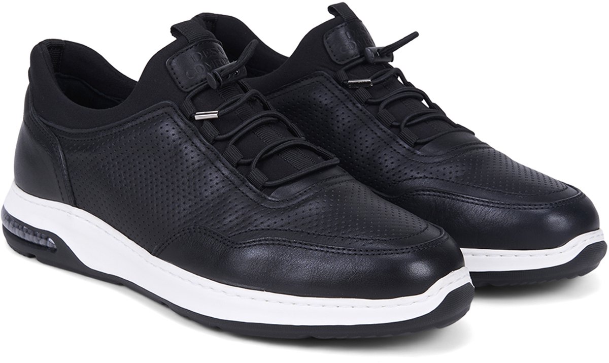 DESA COMFORT Sneakers Leer Zwart Mannen Schoenpunt: Ronde Maat: 43 EU