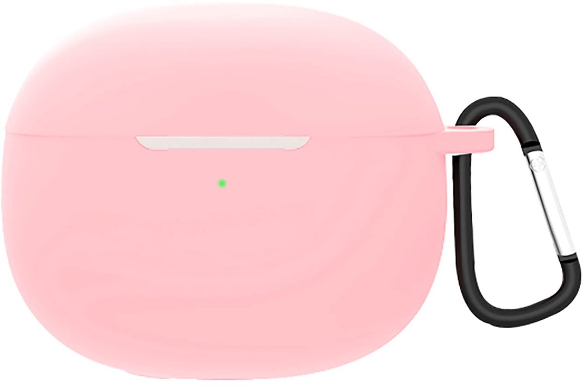 aladdien - Xiaomi Buds 3 - Siliconen hoesje - Ultradun en zacht - Roze - Anti-vallen - Bescherming voor je oordopjes - Geschikt voor Xiaomi Buds 3