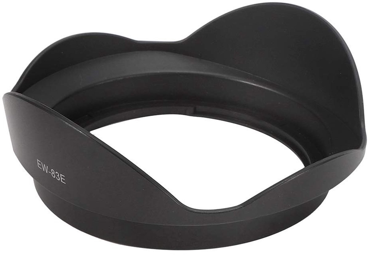aladdien - Zonnekap - Camerabevestiging - Plastic - Zwart - Geschikt voor EF 17-40mm 17-35 20-35mm Lenzen - Ideaal voor fotograferen