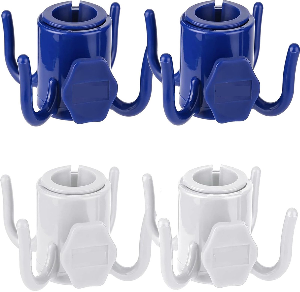 aladdien - Strandparaplu Haakset - 4 Stuks Plastic Haken voor Handdoeken en Kleding - Ideale bevestiging - Duurzaam materiaal - Handige accessoires ..