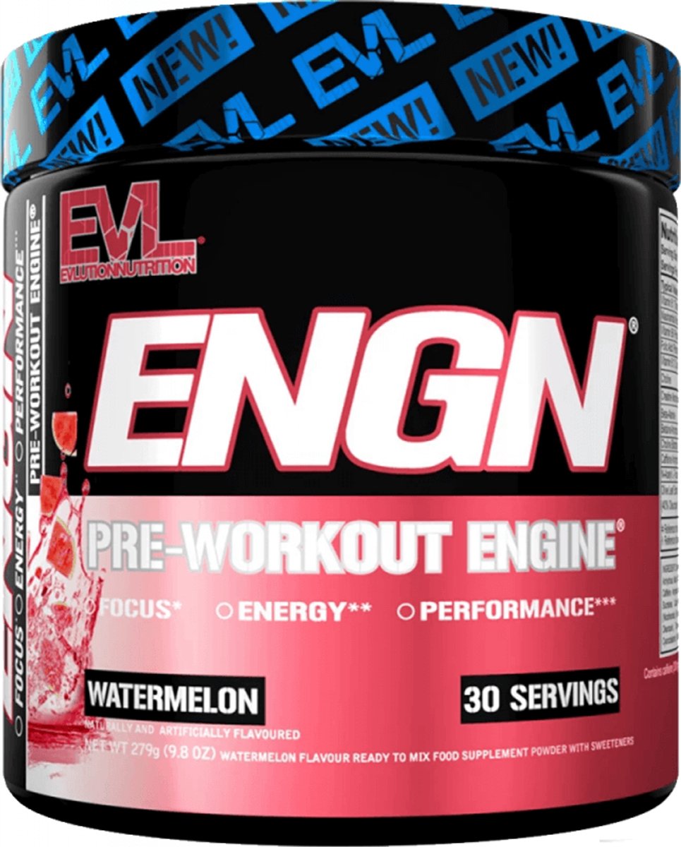 EVL Nutrition ENGN (30 serv) Watermelon - Pre-Workout - Pre-Workout Booster