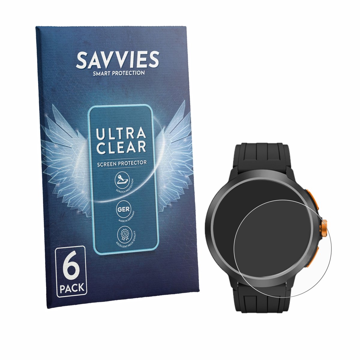Savvies - Screenprotector voor Cubot BeatBox - Folie Beschermfolie transparant 6 Stuks