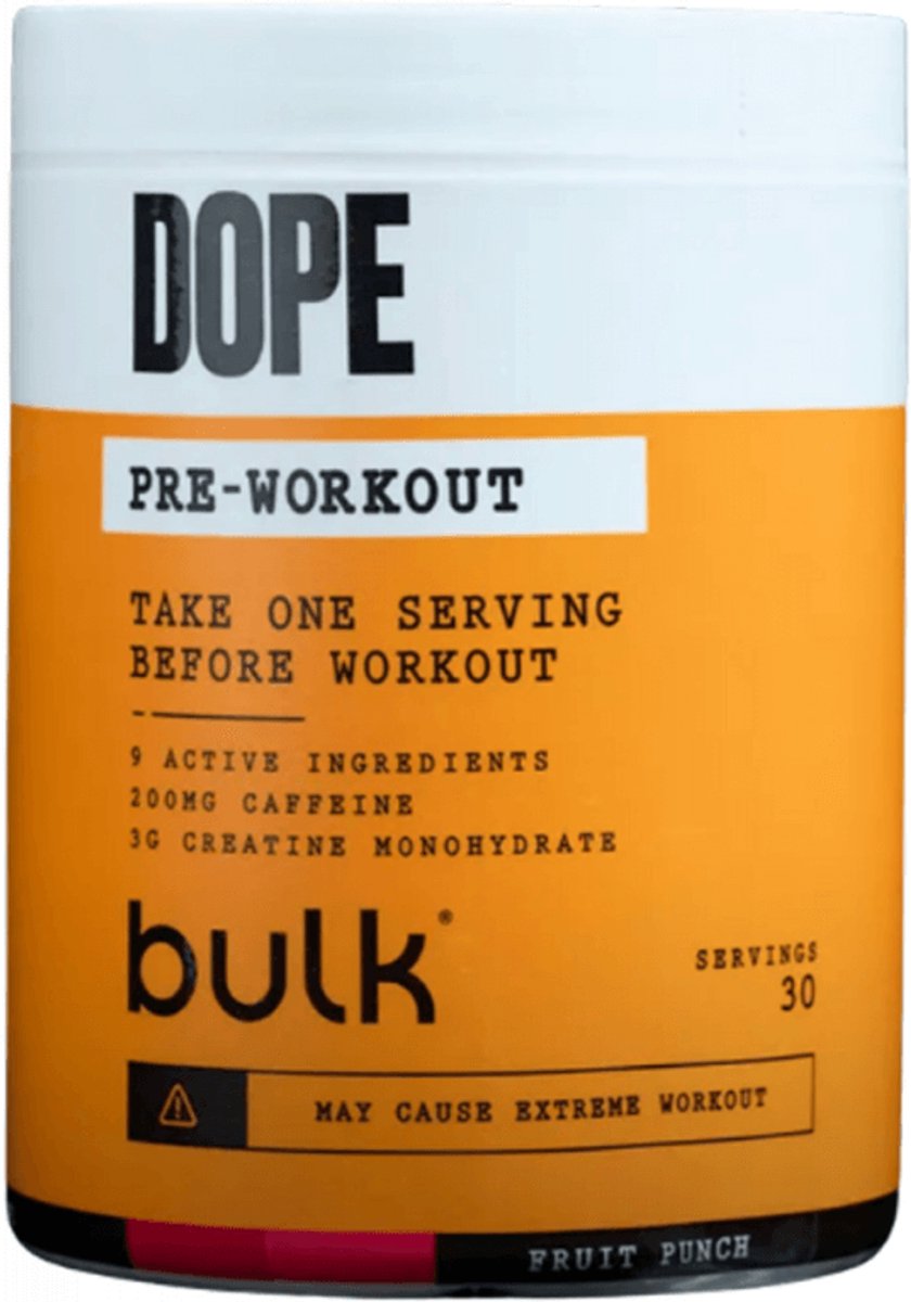 Bulk Dope Pre-Workout (30 serv) Fruit Punch - Pre-Workout - Pre-Workout Booster