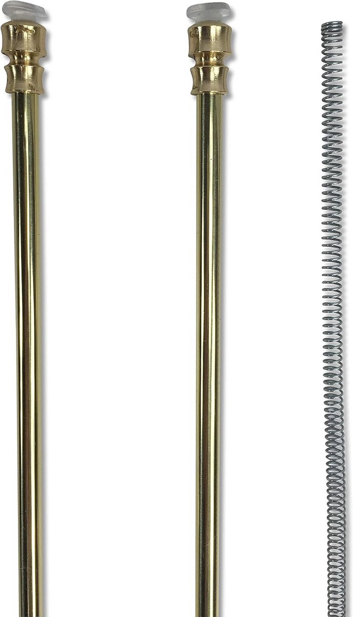 Pair of ASTINE Tex Brass Spring Pressure Adjustable for Curtains - cm. 40-50.