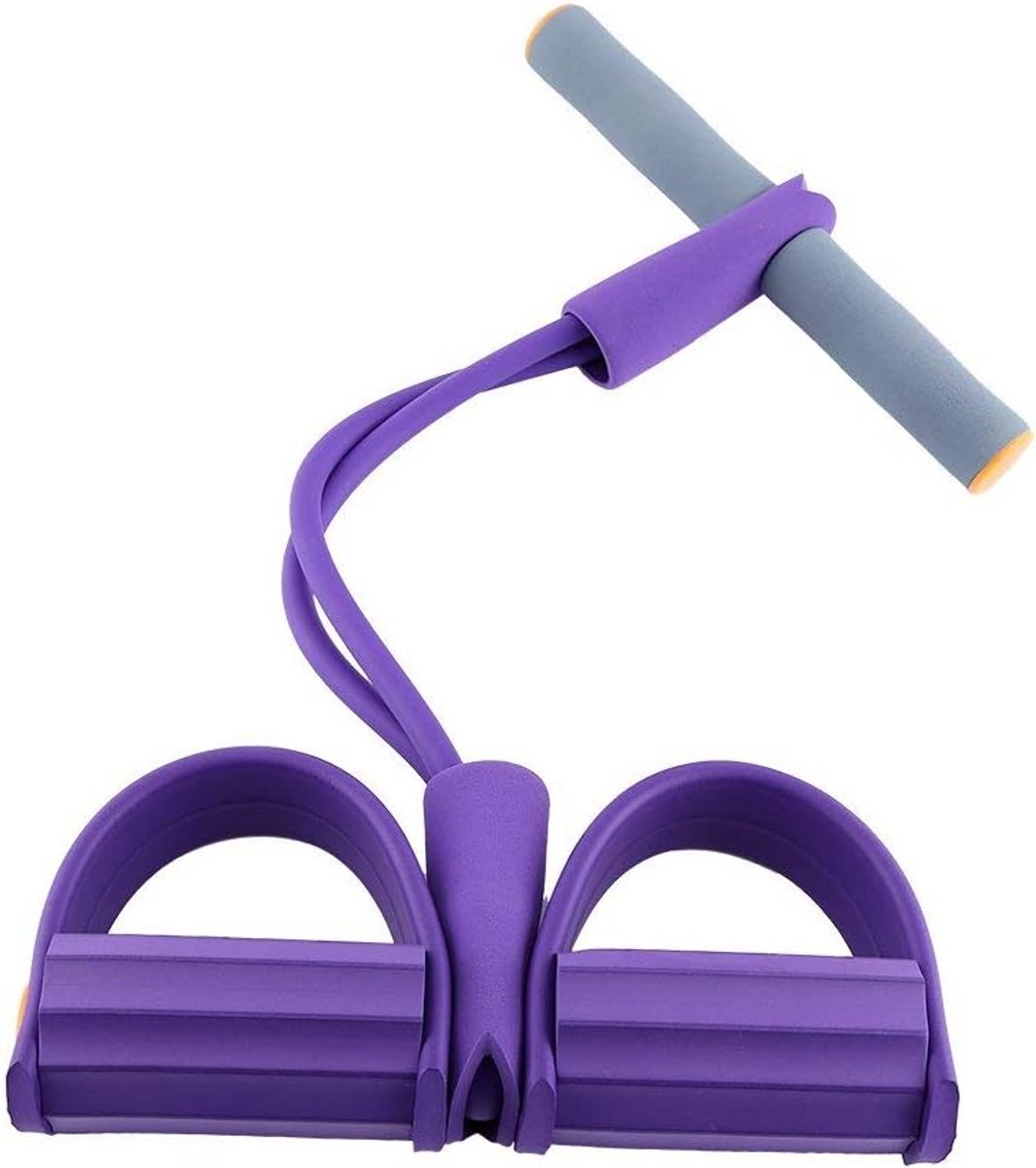 Abdominal Fitness Rally Pedal Puller Sit-up Trainer, Latex Pull Rope Fitness Equipment Abdominal Exerciser Sports Four-leg Rope