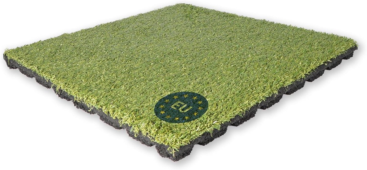 Kunstgras Mat - Balkon Tapijt - Buiten Decoratie - Antislip Onderzijde - 50x50 cm - Groen