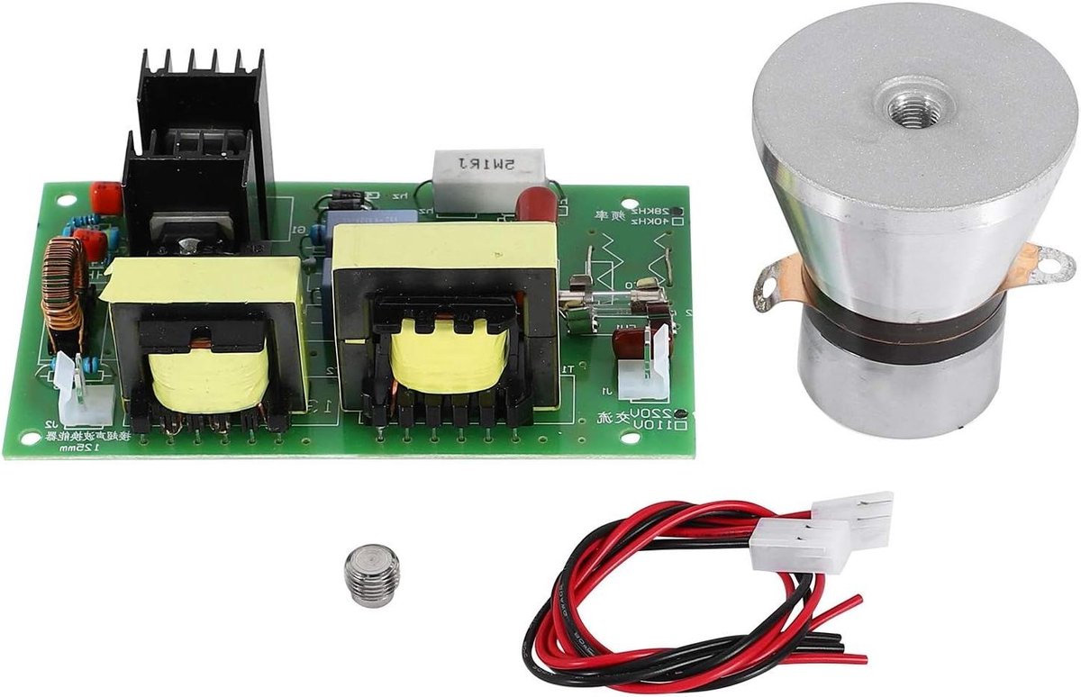 Ultrasone Reiniger - Transducer Set - Onderdelen Reinigen - Hoge Prestaties - 28kHz - Groen en Zilver