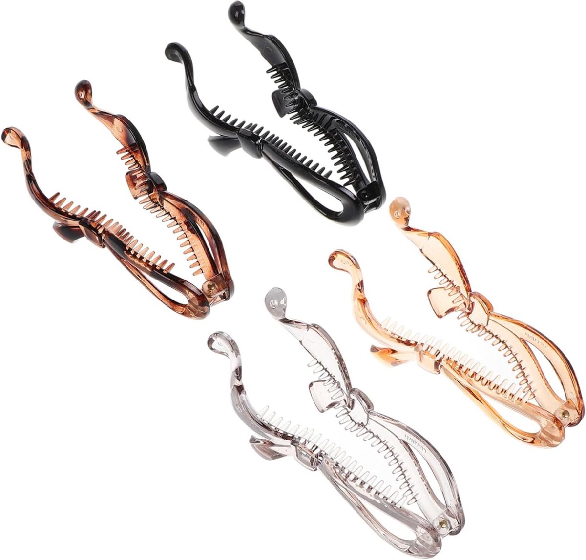 Haarclips Set - Klemmen Accessoires - Haar Stijlen - Voor Dik Haar - 4 Stuks - Diverse Kleuren