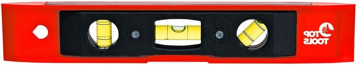Waterpas - Meetinstrument - Precisie meten - Sterke magneet - 23 cm - Rood