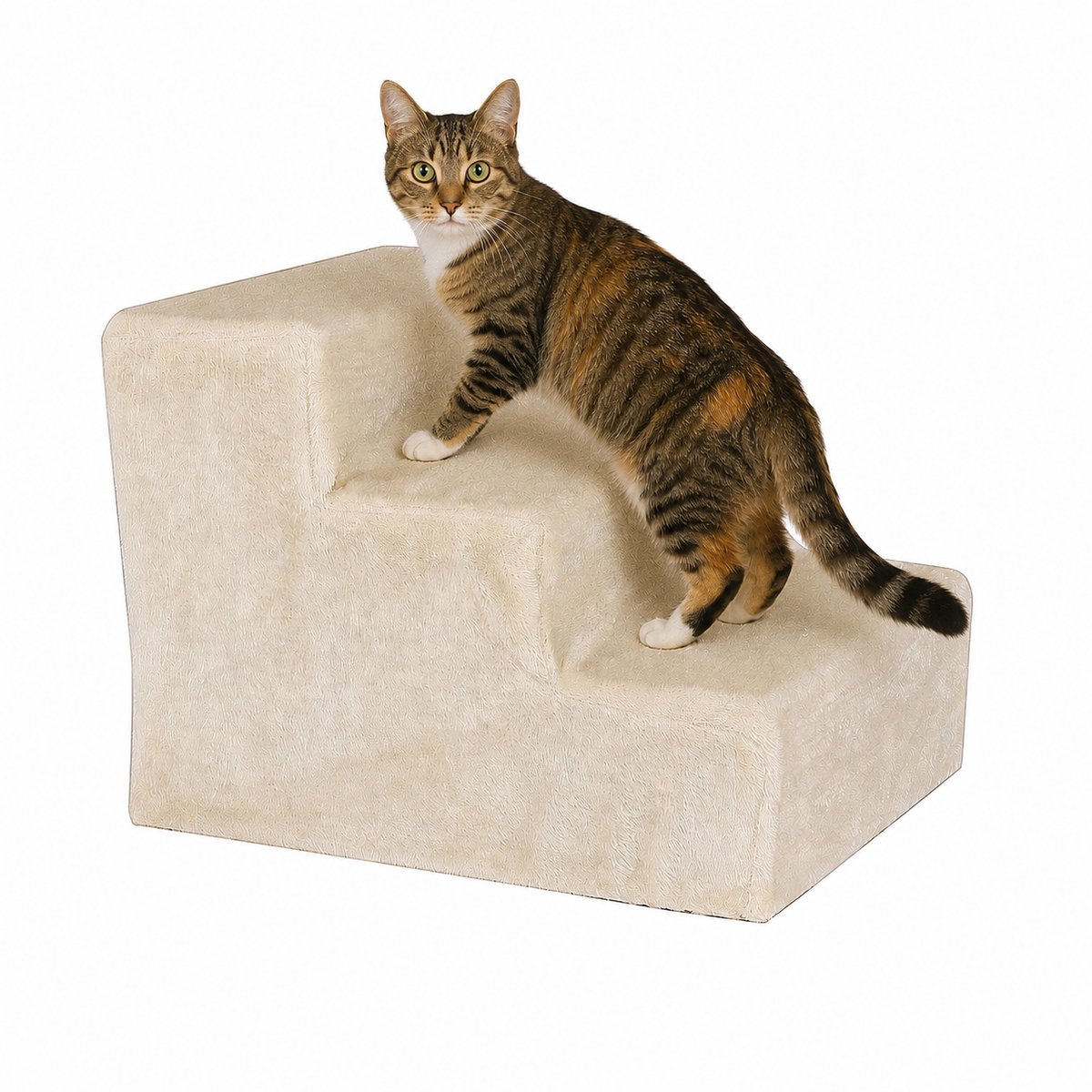 lionto Trap voor katten, opstaphulp sofa, bed & krabpaal beige