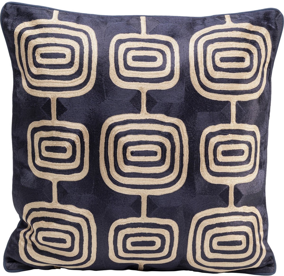Kussen Catena Square blauw en beige Kare Design