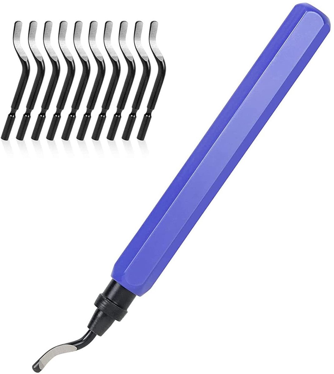SPHProducts - Handdeburrer Set - Deburring Tool - 11 HSS Blades - Voor Metaal en PVC - Precisie - Geschikt voor Aluminium - Multifunctioneel