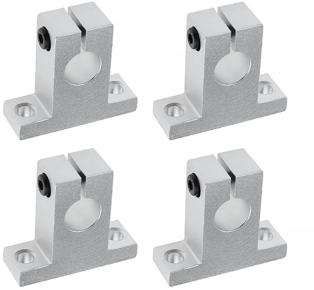 aladdien - SK20 lineaire ashouder - componenten - Zilver - Kogelgeleiders - Perfect voor 3D-printers en meerassige machines