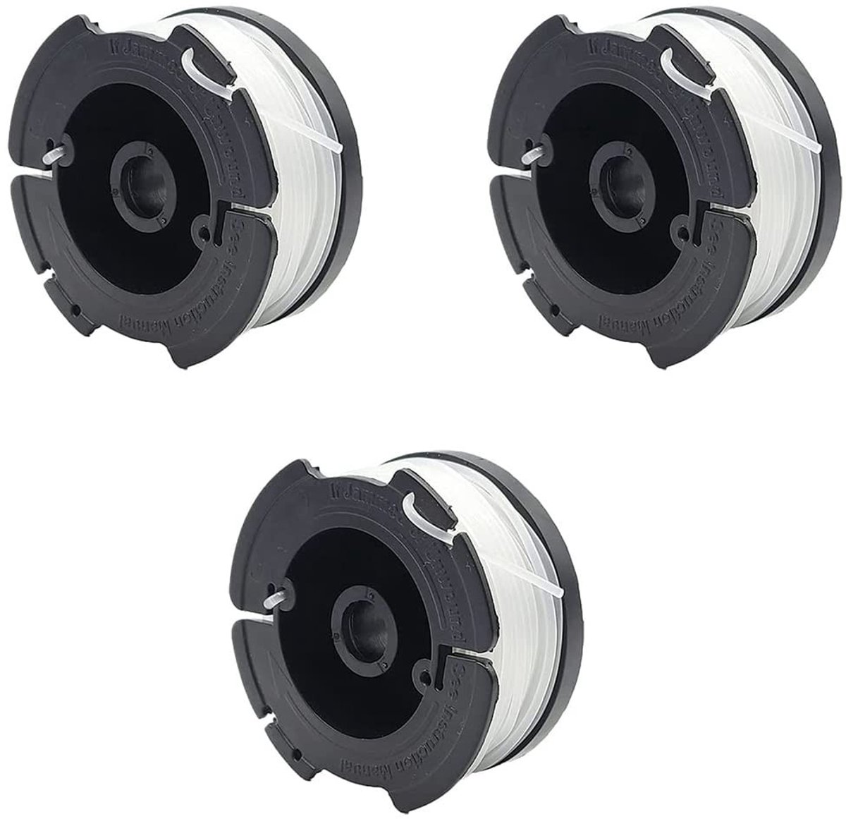 SPHProducts - Spoel Lijn - Grastrimmer Vervangingsspoel - 30ft - Auto-Feed Lijnen - Geschikt voor Black Decker - 3 Pack