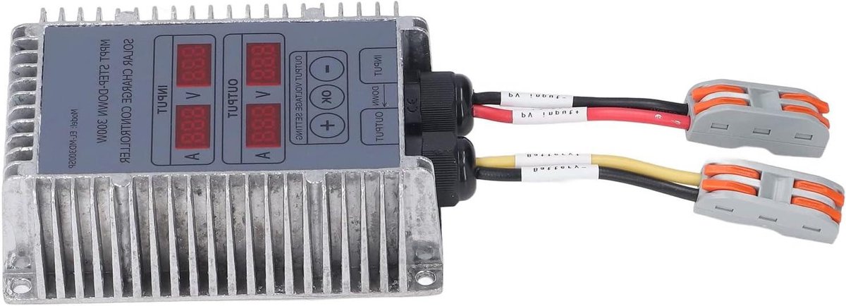 Solar Laadregelaar - MPPT Oplader - Batterij Laden - Efficiënte MPPT Tracking - 10-30V - Zilver