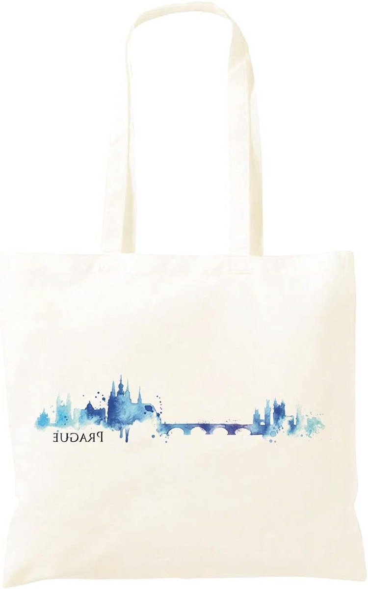 Boodschappentas - Shopper tas - Dagelijks gebruik - Lange handgrepen - 40 x 40 cm - Naturel