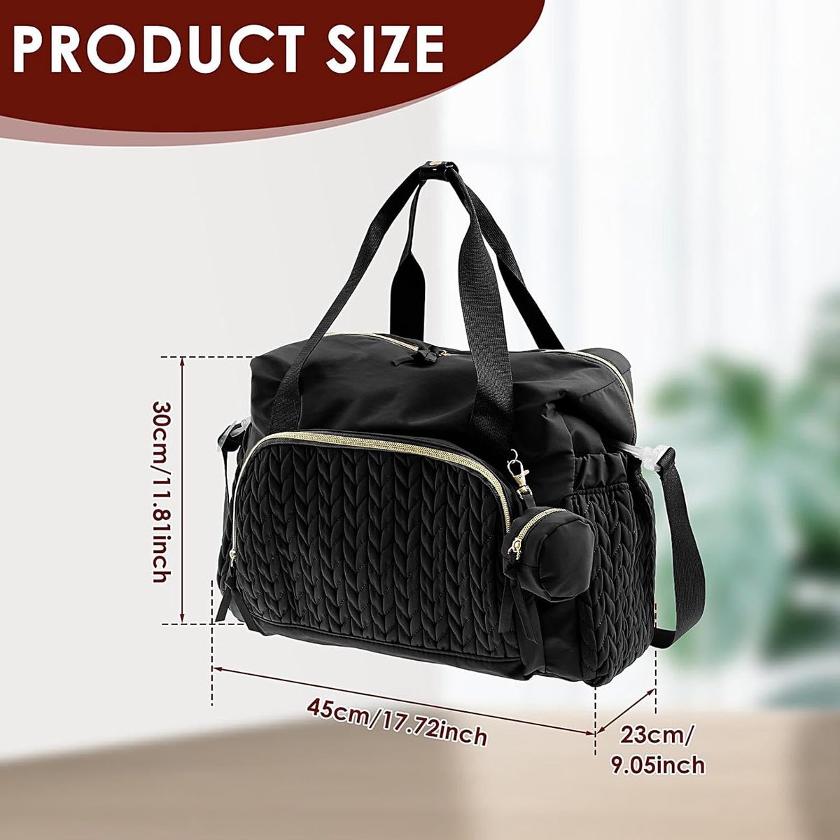 Luiertas Rugzak - Babytas - Reizen met baby - Grote capaciteit - 45 x 23 x 30 cm - Niet gespecificeerd – foto 2