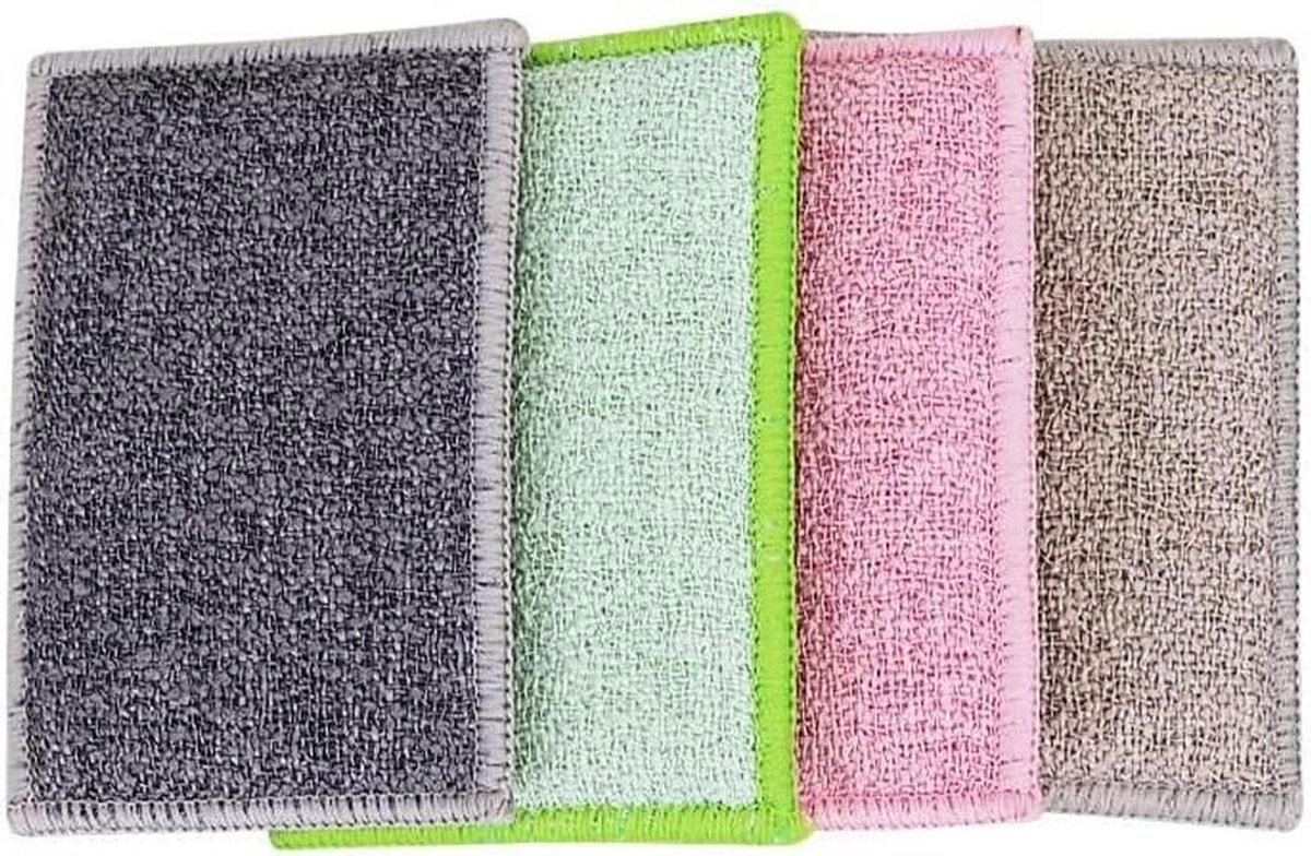 Sponsdoeken Set - Wasbaar Doek - Keuken Reinigen - Sterke Absorptie - 5 Stuks - Gemengde Kleur