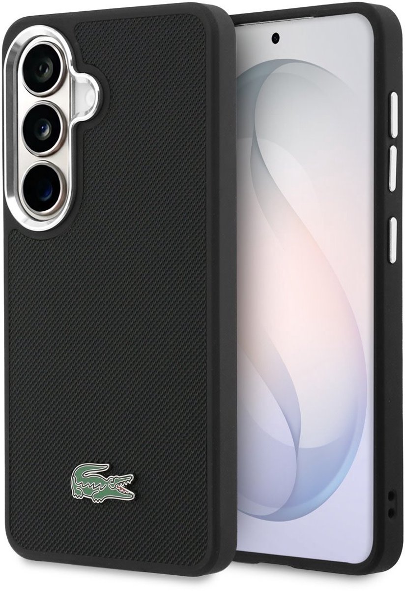 Lacoste telefoonhoesje voor Galaxy S26 - MagSafe geschikt - Zwart