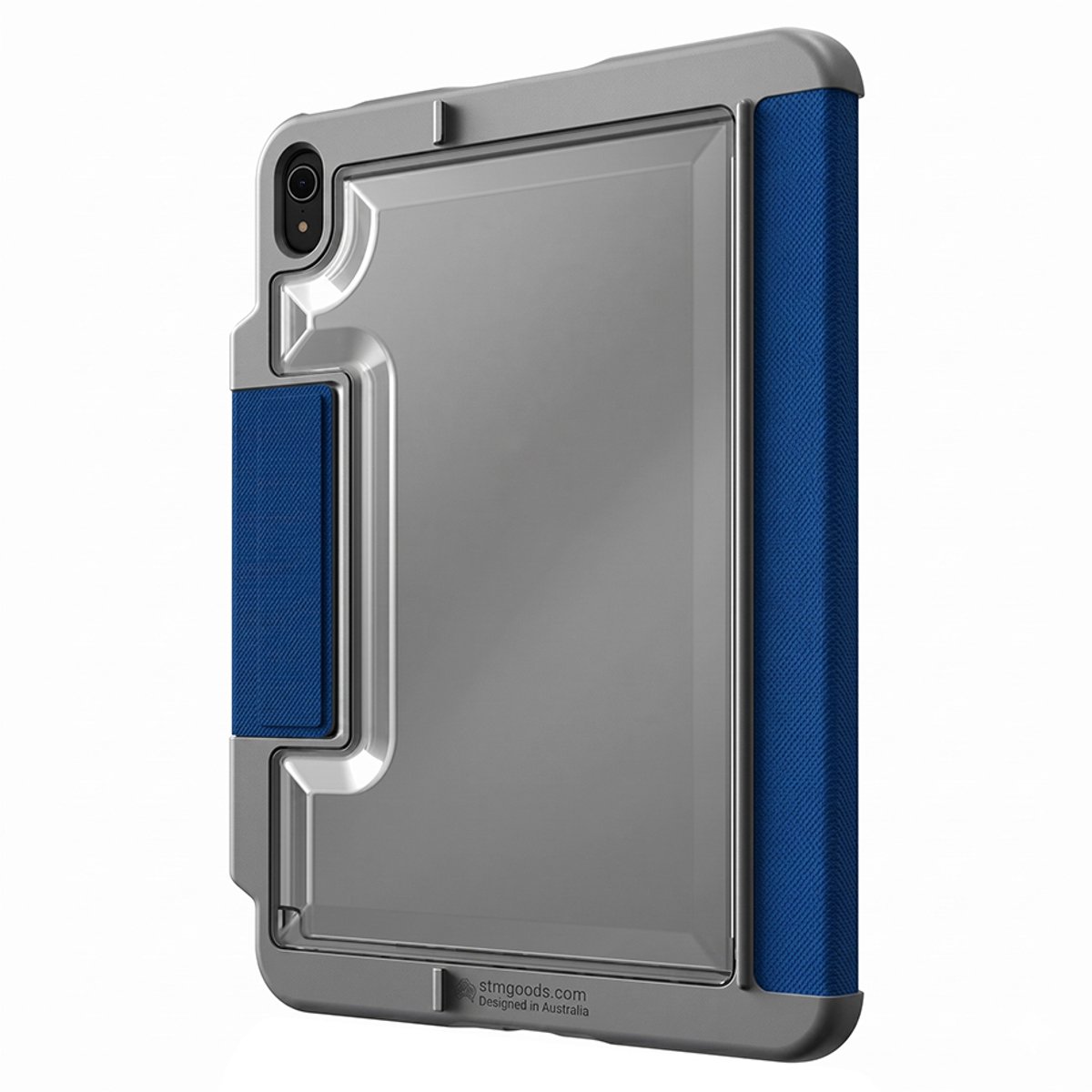 STM Goods, Hoesje geschikt voor iPad 10.9 inch 2022 / 11 inch 2025 - Dux Plus Series met Standaard, Nachtblauw