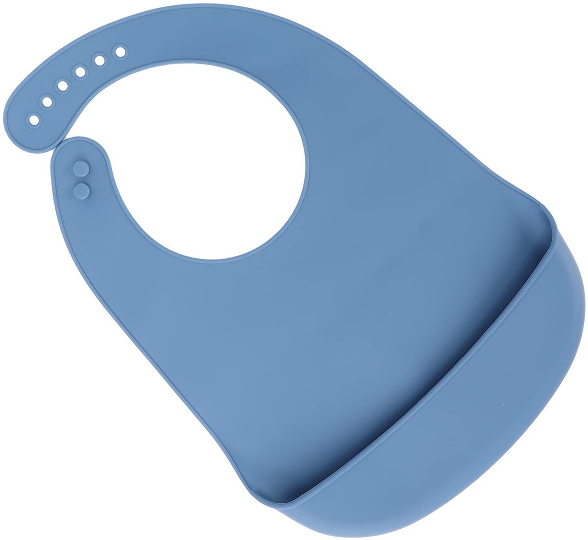aladdien - Siliconen waterdichte slabbetjes - Antislip eetslabbetjes - Comfortabel en zacht - Blauw - Geschikt voor volwassenen - Eetslabbetjes voor..