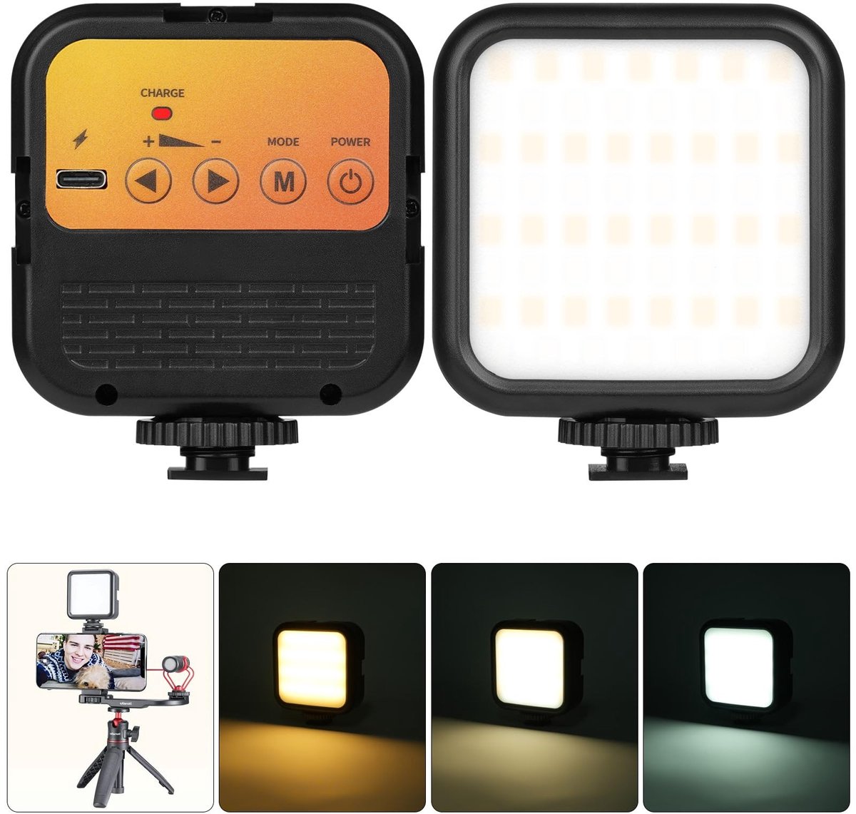 ONF3 Vul Licht - Video Conferentie Verlichting - Professionele Verlichting - LED Lamp - Ideaal voor Thuiswerk - Compact Formaat