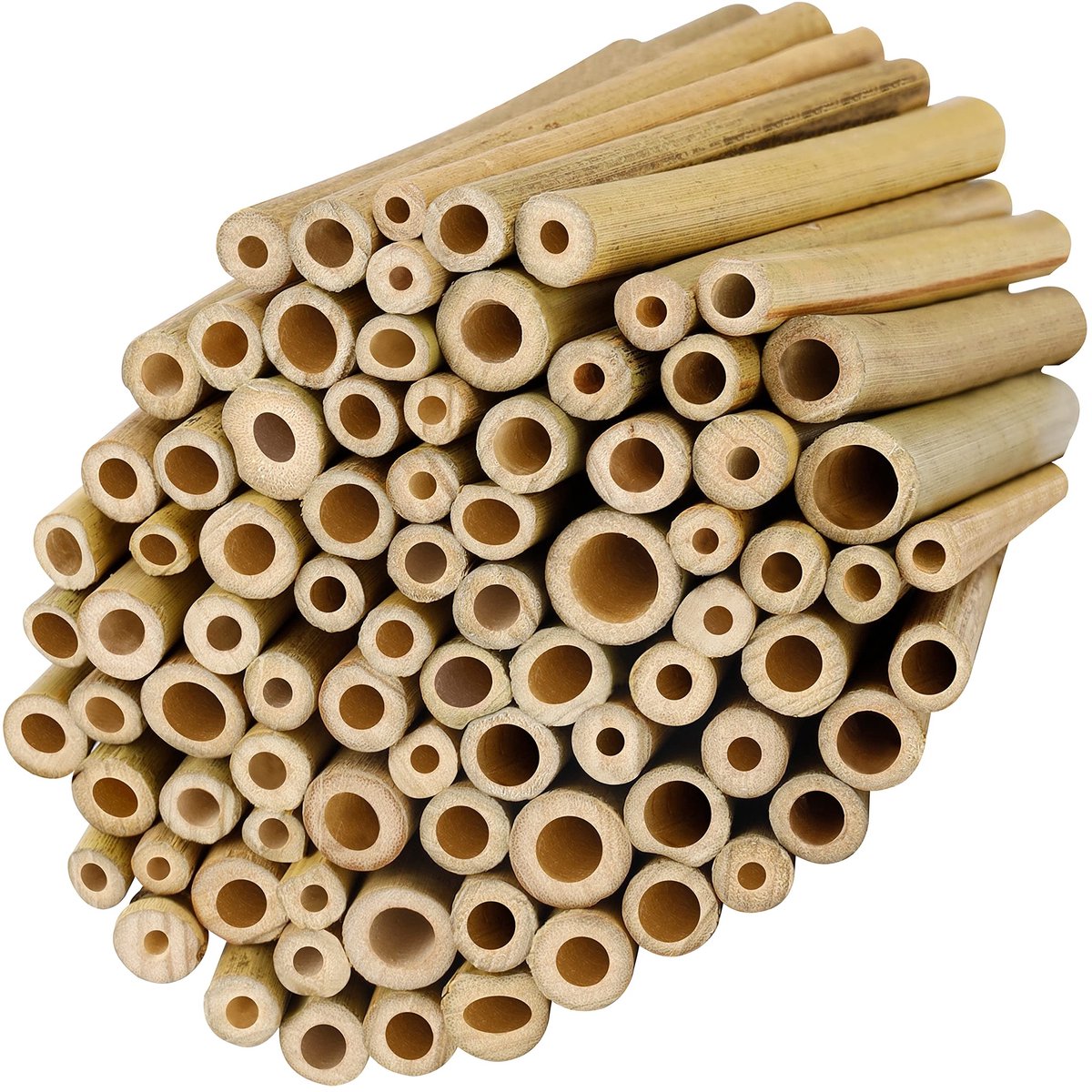 ONF3 - Bamboe Stengel - Insectenhotel Vulling - Sterk en Duurzaam - 100 Stuks - Tuinplanten Support - Voor Kunst en Ambachten