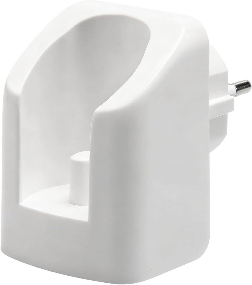 Draadloze Tandenborstel Oplader - Wandoplader Dock - Elektrisch Poetsen - Waterdicht ABS Materiaal - Compact Formaat - Wit