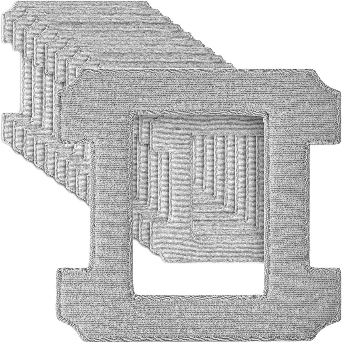 Reinigingspads - Microvezel pads - Ramen Wassen - Wasbaar en Herbruikbaar - 16 stuks - Grijs