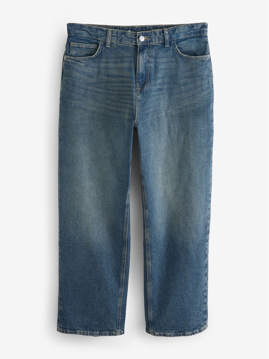 Next - Heren - Jeans met wijde pasvorm - Blauw