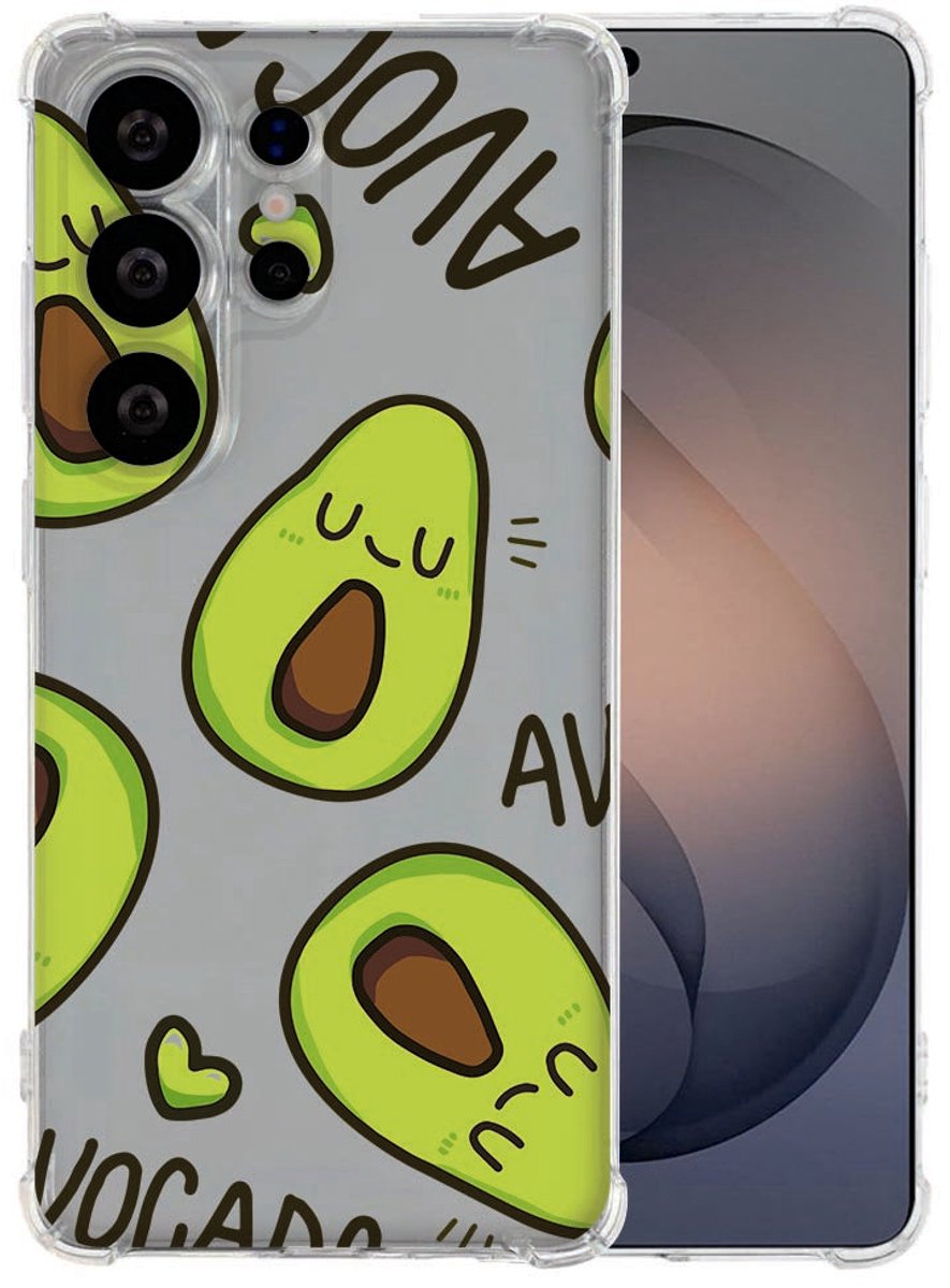 Samsung Galaxy S26 Ultra Backcover Hoesje Avocado Singing Schokbestendig